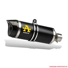 71772AKN Arrow Thunder Exhaust, Aluminum Dark for Suzuki GSXR 600 750 2011-2016