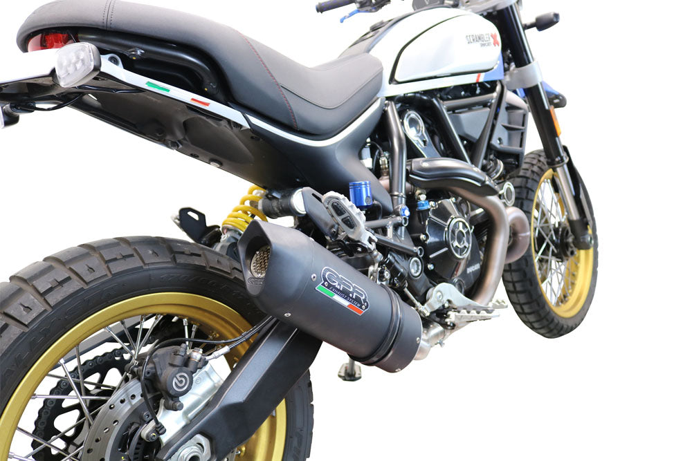 Ducati Scrambler 800 Desert Sled - DS Fasthouse 2021-2024 Exhaust GPR Slip-on Furore Nero