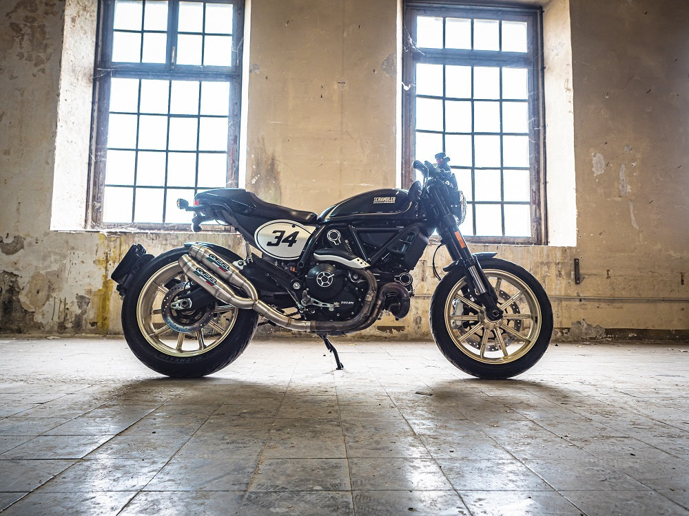 Ducati Scrambler 800 2017-2020 Exhaust GPR Double Slip-on Deeptone Inox