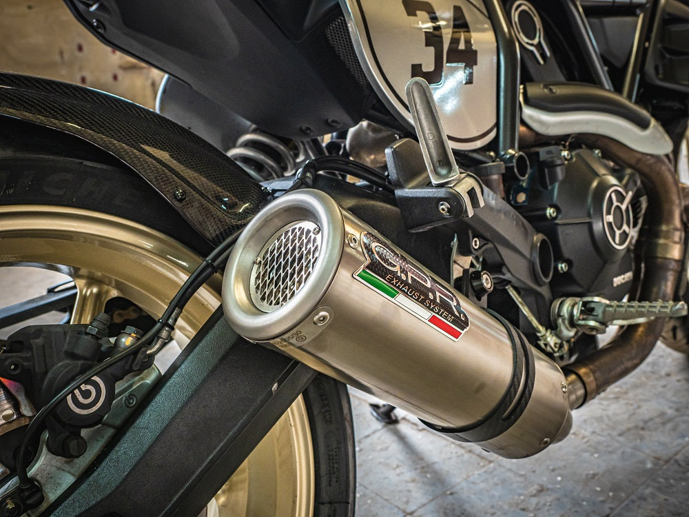 Ducati Scrambler 800 2015-2016 Exhaust GPR Slip-on M3 Titanium Natural