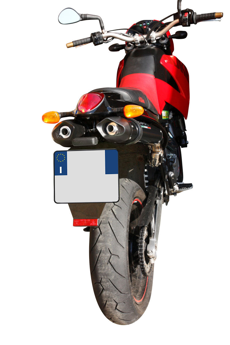 KTM Duke II 640 2000-06 Exhaust GPR Double Slip-on Furore Nero