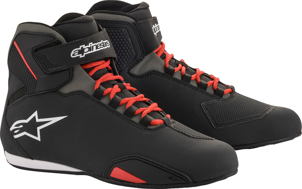 Zapatillas ALPINESTARS Sektor - Negro/Rojo - Talla 13.5 (EE. UU.) 2515518-13-13.5