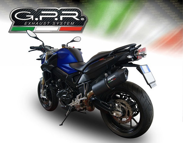 Bmw F800R 2009-2014 Exhaust GPR Slip-on Furore Nero
