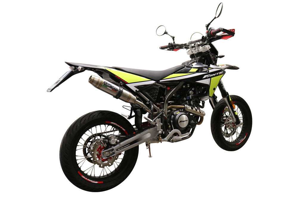 GPR Exhaust System Fantic Motor XMF 125 2021-2024, Albus Evo4, Slip-on Exhaust Including Removable DB Killer, Link Pipe and catalyst