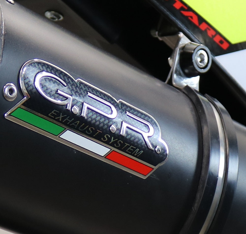 GPR Exhaust System Fantic Motor XMF 125 2021-2024, Furore Evo4 Nero, Slip-on Exhaust Including Removable DB Killer, Link Pipe and catalyst