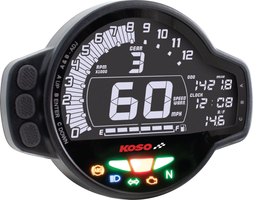 Indicador multifunción KOSO NORTH AMERICA - MS-01 - Honda Grom BA078100-GR
