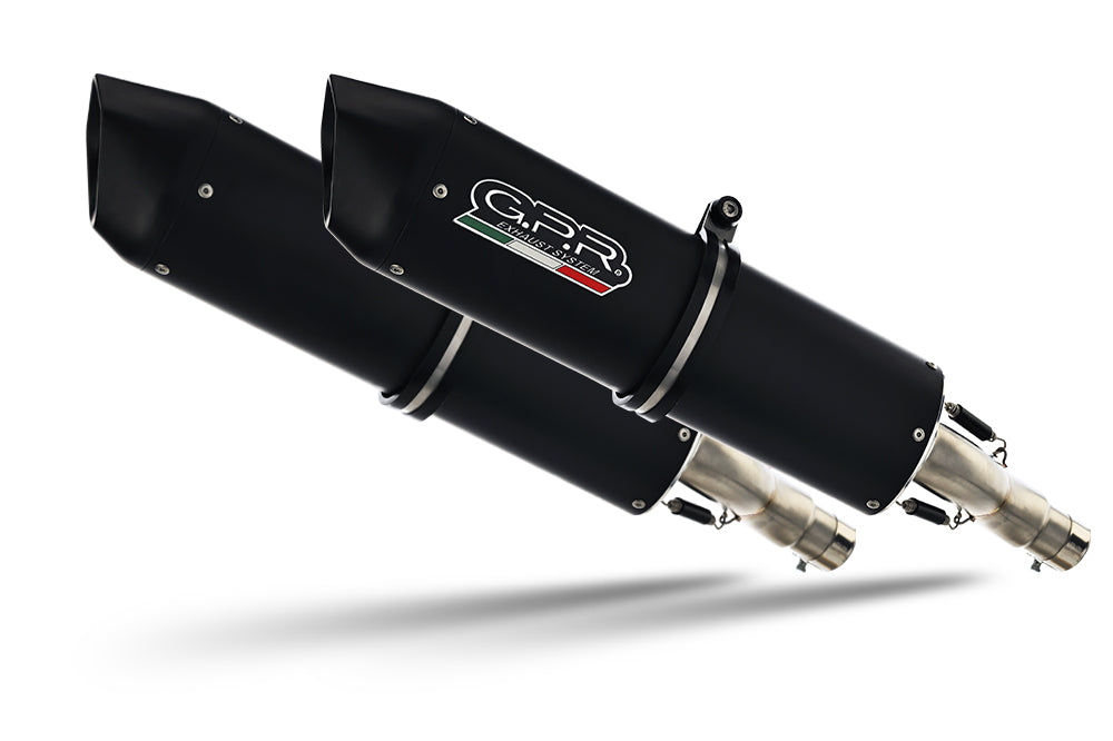 Honda Varadero 1000 1999-2011 Exhaust GPR Double Slip-on Furore Nero