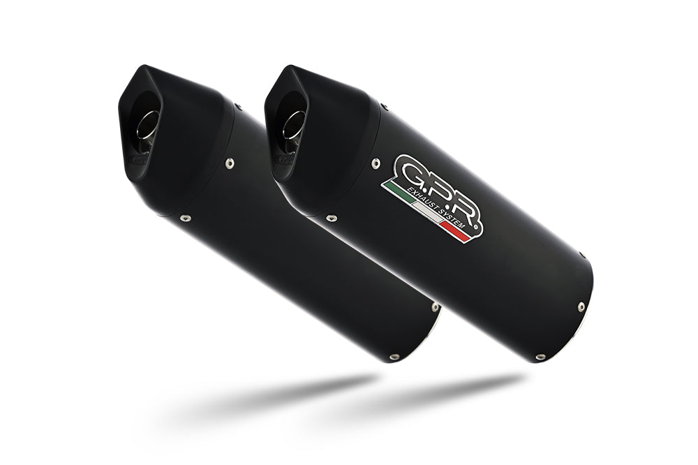 Honda Varadero 1000 1999-2011 Exhaust GPR Double Slip-on Furore Nero