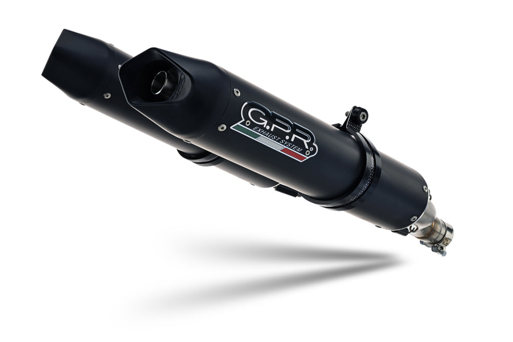 Moto Morini Corsaro 1200 2005-11 Exhaust GPR Double Slip-on Furore Nero