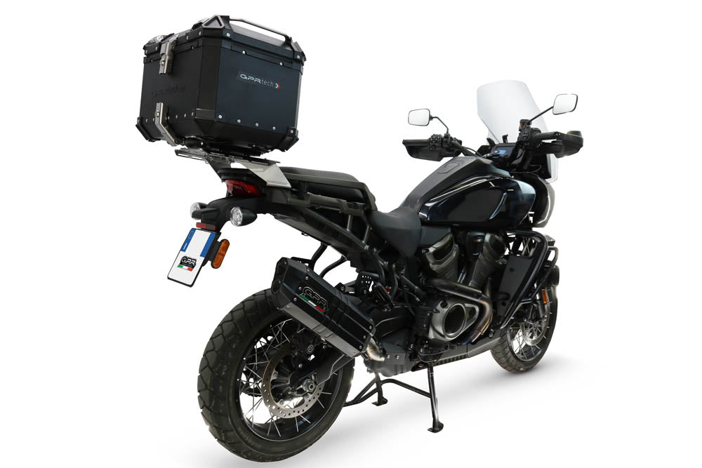 Harley Davidson Pan America 1250 2020-2024 GPR Tech 35L Aluminum Top Case, Black with Mounting Plate - photo 2