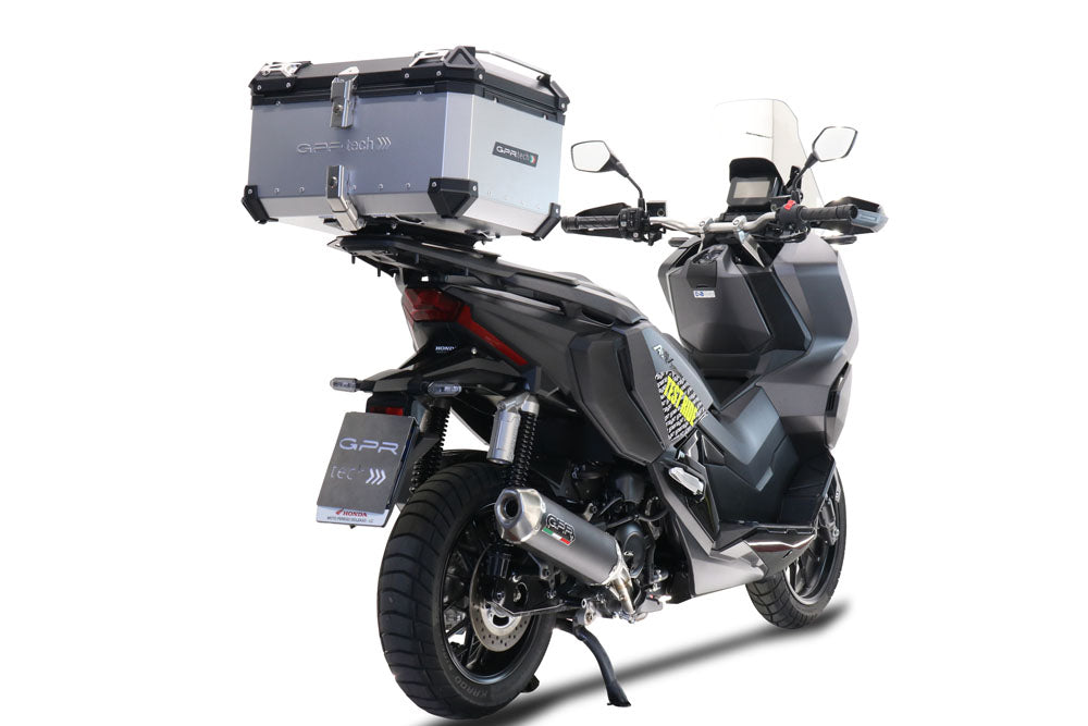 Honda ADV 350 2022-2024 GPR Tech 55L Aluminum Top Case, Silver with Mounting Plate - photo 3