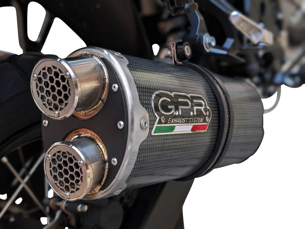 Honda TRANSALP 750 2025-2026 Exhaust GPR Slip-on Dual Poppy