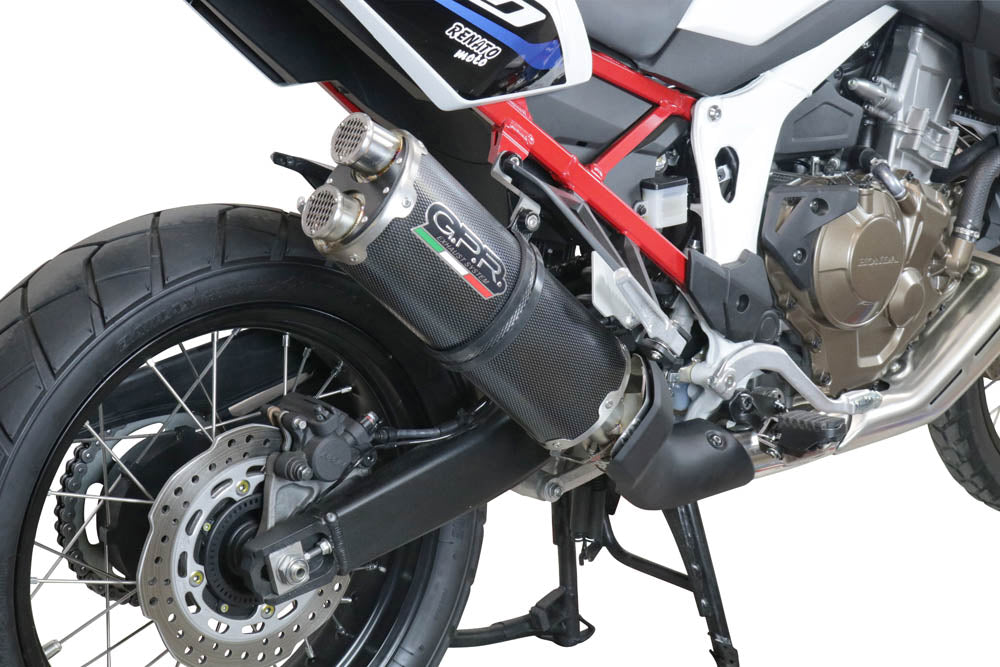 Honda CRF1100L Africa Twin 2020-2024 Exhaust GPR Slip-on Dual Poppy