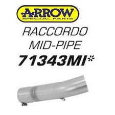 Tubo intermedio de acero inoxidable Arrow 71343mi para Yamaha Fz1/Fz1 Fazer '06-10, para modelos de serie y coleccionistas Arrow