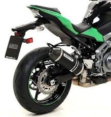 Escape deslizante Arrow Race-Tech 71856AKN, aluminio oscuro, para Kawasaki Z900 17-24