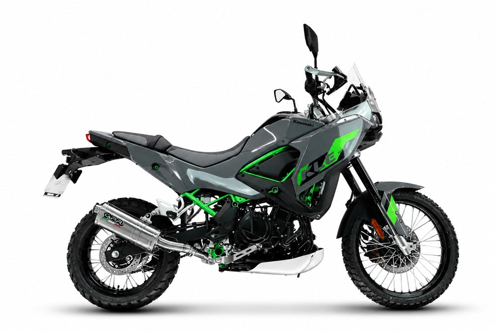 Kawasaki KLE 500 2026-2027 Exhaust GPR Slip-on Dune Triovale Titanio