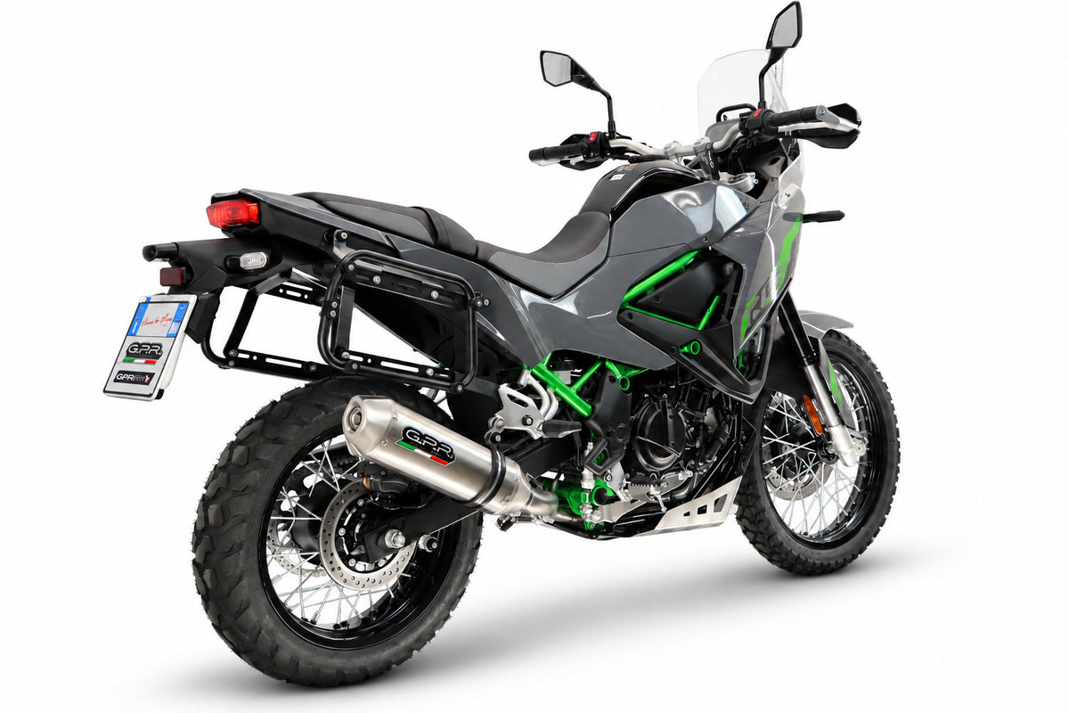 Kawasaki KLE 500 2026-2027 GPR Tech 38+38L Aluminum Side Cases, Silver with Pannier Holders - photo 4