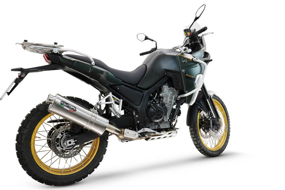 Kove 800X 2024-2026 Exhaust GPR Slip-on Dune Triovale Titanio