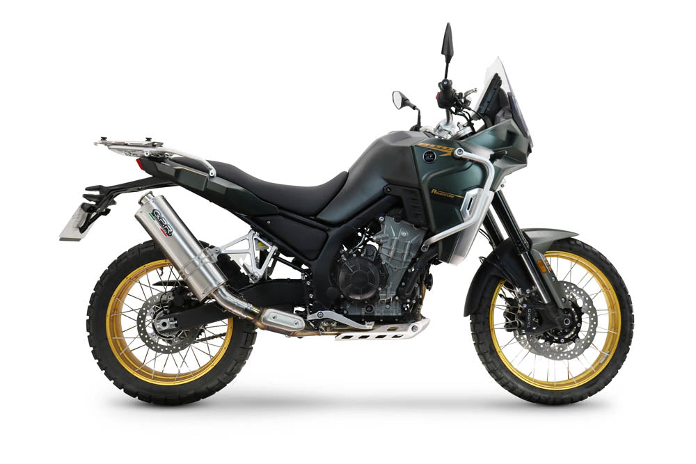 Kove 800X 2024-2026 Exhaust GPR Slip-on Dune Triovale Titanio High Level