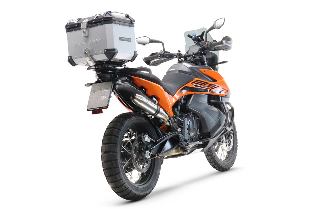 KTM 890 SMT 2023-2024 GPR Tech 45L Aluminum Top Case, Silver with Mounting Plate - photo 3