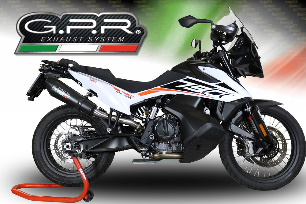 KTM 790 Adventure 2021-2024 Exhaust GPR Slip-on Grand Prix Evo Black Titanium
