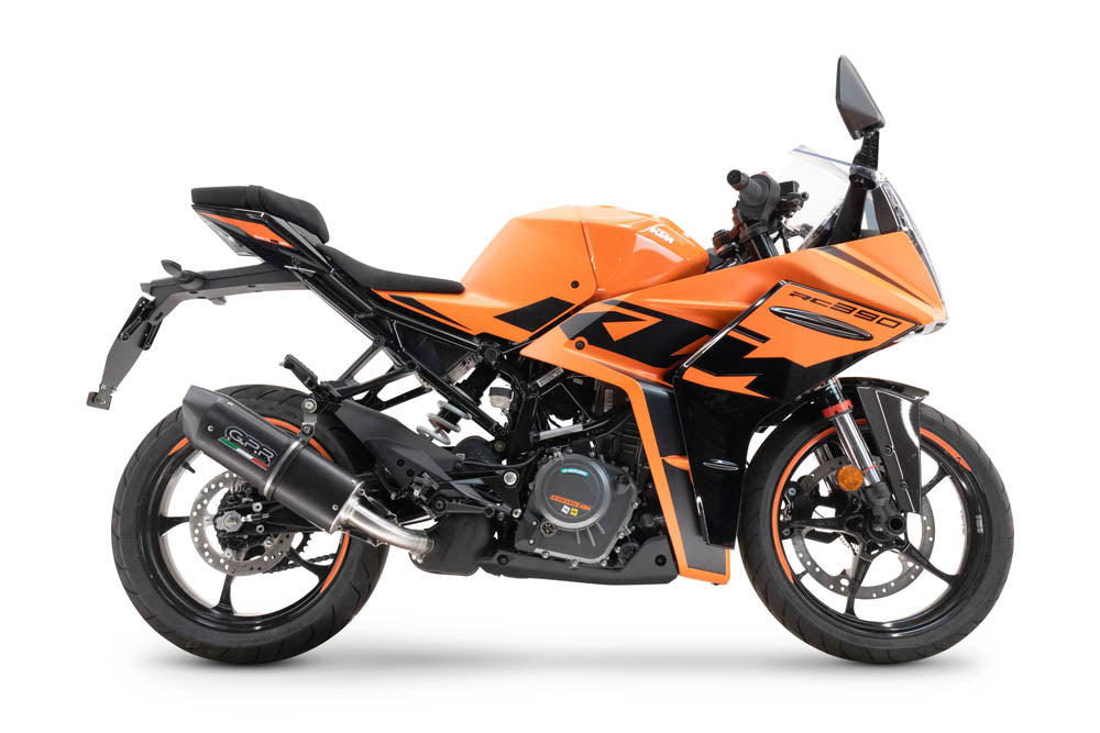 KTM RC 390 2022-2024 Exhaust GPR Slip-on Furore Nero