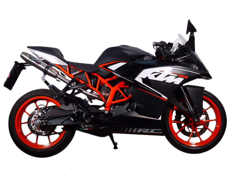 KTM RC125 2014-2016 Exhaust GPR Slip-on Deeptone Inox High Level