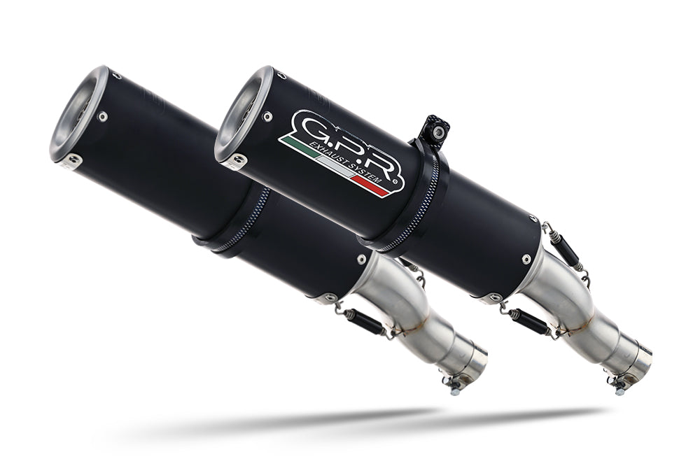 Ducati Monster 696 2008-2014 Exhaust GPR Double Slip-on M3 Black Titanium