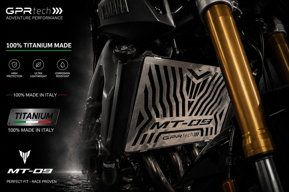 Yamaha FJ-09 2025-2026 GPR Tech Titanium Radiator Guard - photo 1