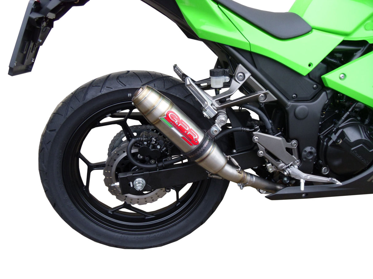 Kawasaki Ninja 300R 2012-2017 Exhaust GPR Slip-on Deeptone Inox
