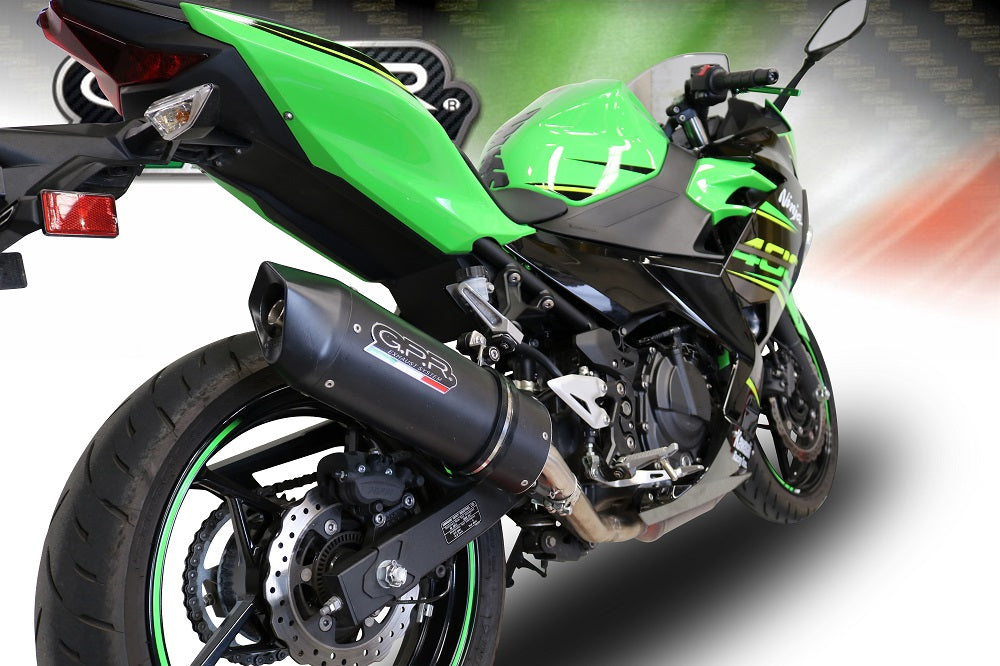 Kawasaki Z400 2023-2024 Exhaust GPR Slip-on Furore Evo4 Nero