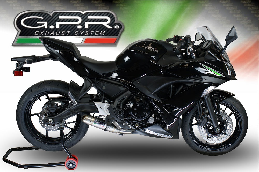 Kawasaki Ninja 650 2017-2020 Exhaust GPR Full System Deeptone Inox