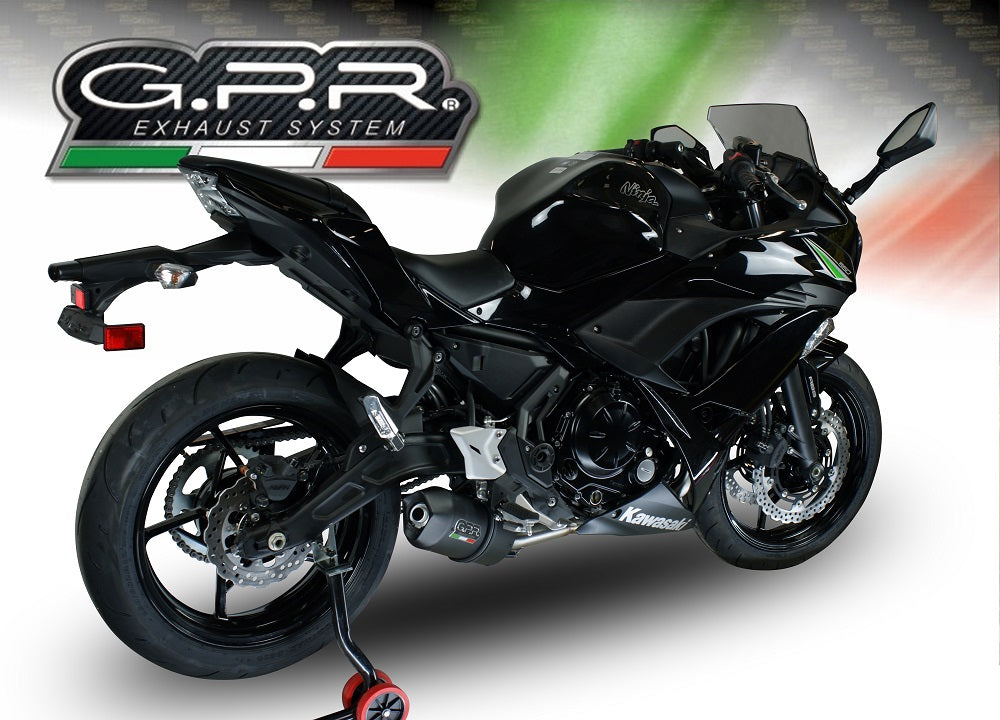 Kawasaki Ninja 650 2017-2020 Exhaust GPR Full System Furore Nero