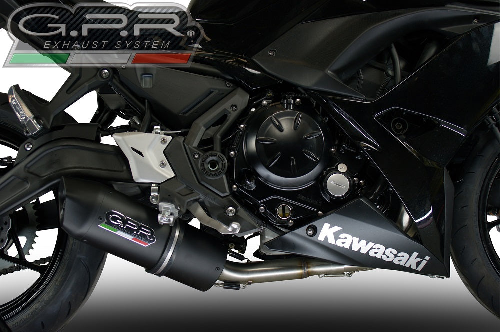 Kawasaki Ninja 650 2021-2022 Exhaust GPR Full System Furore Nero