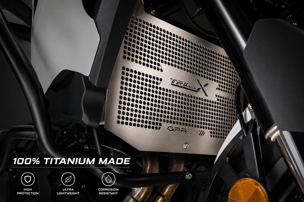Benelli TRK 502 X 2021-2024 GPR Tech Titanium Radiator Guard - photo 1