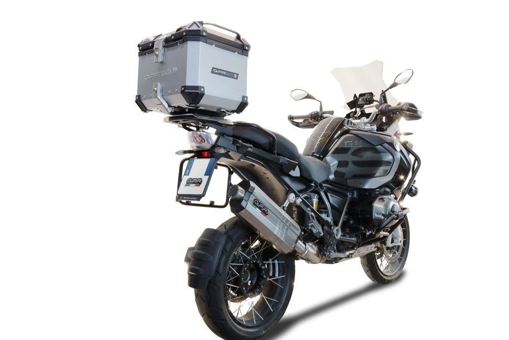 BMW F 900 GS Adventure 2024-2025 GPR Tech 45L Aluminum Top Case, Silver with Mounting Plate - photo 1