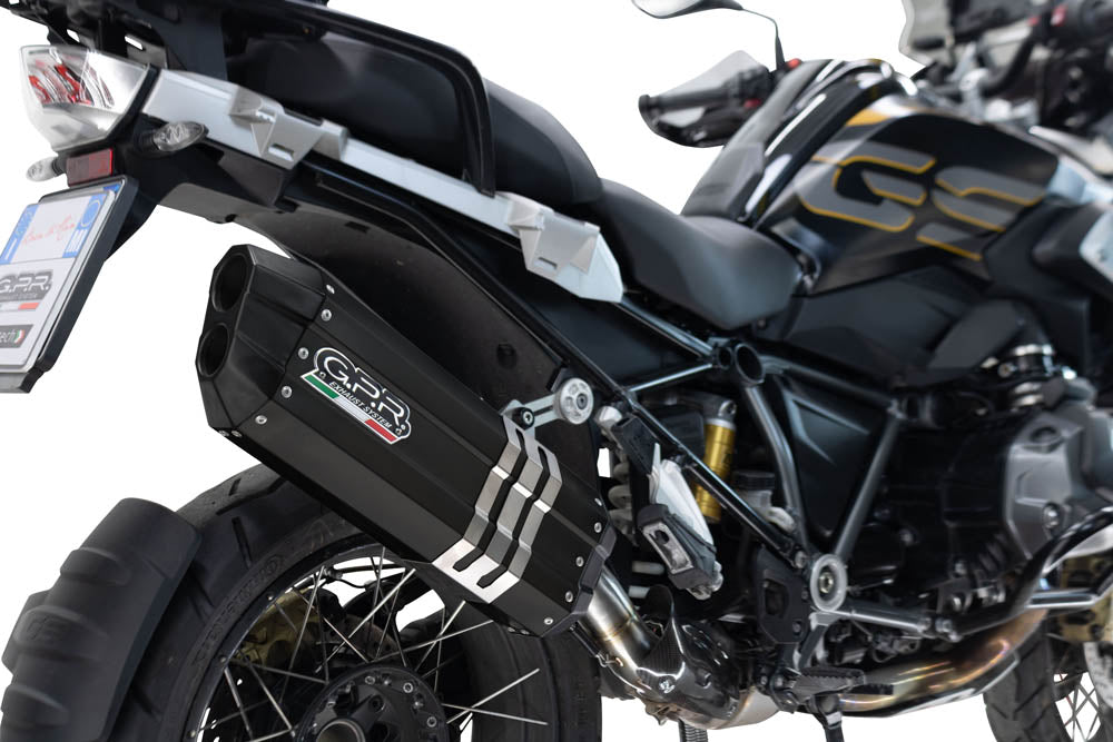 BMW R1250GS 2021-2024 Exhaust GPR Slip-on Hyper Sonic Black Titanium