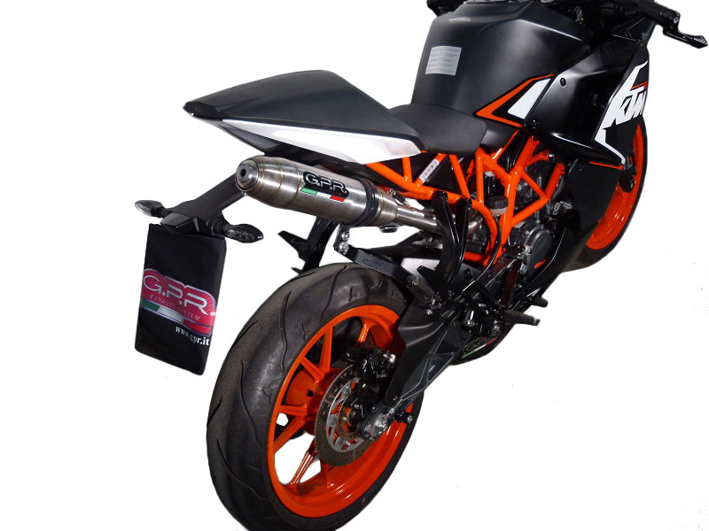 KTM RC125 2014-2016 Exhaust GPR Slip-on Deeptone Inox High Level