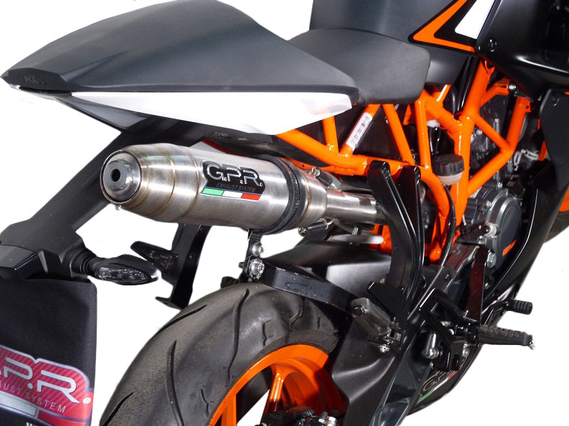 KTM RC125 2014-2016 Exhaust GPR Slip-on Deeptone Inox High Level