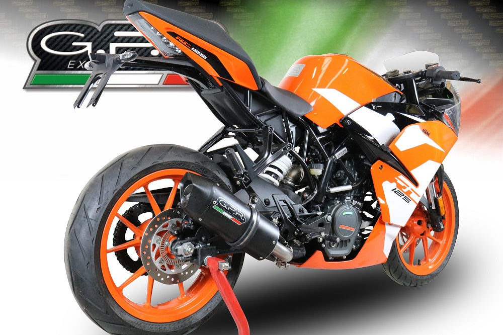 KTM Rc 125 2017-2020 Exhaust GPR Slip-on Furore Nero