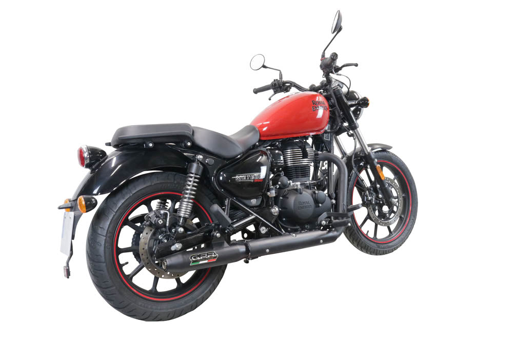 Royal Enfield Meteor 350 2021-2023 Exhaust GPR Slip-on Deeptone Nero