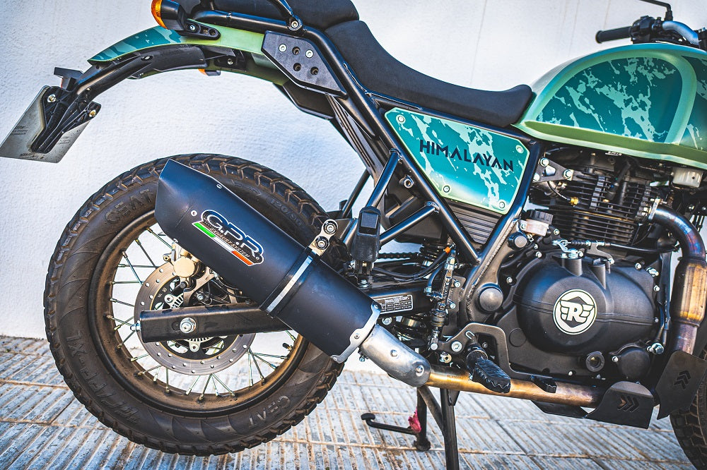 Royal Enfield Himalayan 410 2017-2020 D.42.5 Exhaust GPR Slip-on Furore Nero
