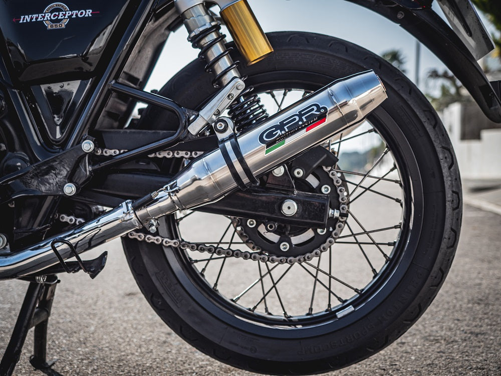 Royal Enfield Interceptor 650 2021-2024 Exhaust GPR Double Slip-on Deeptone Inox