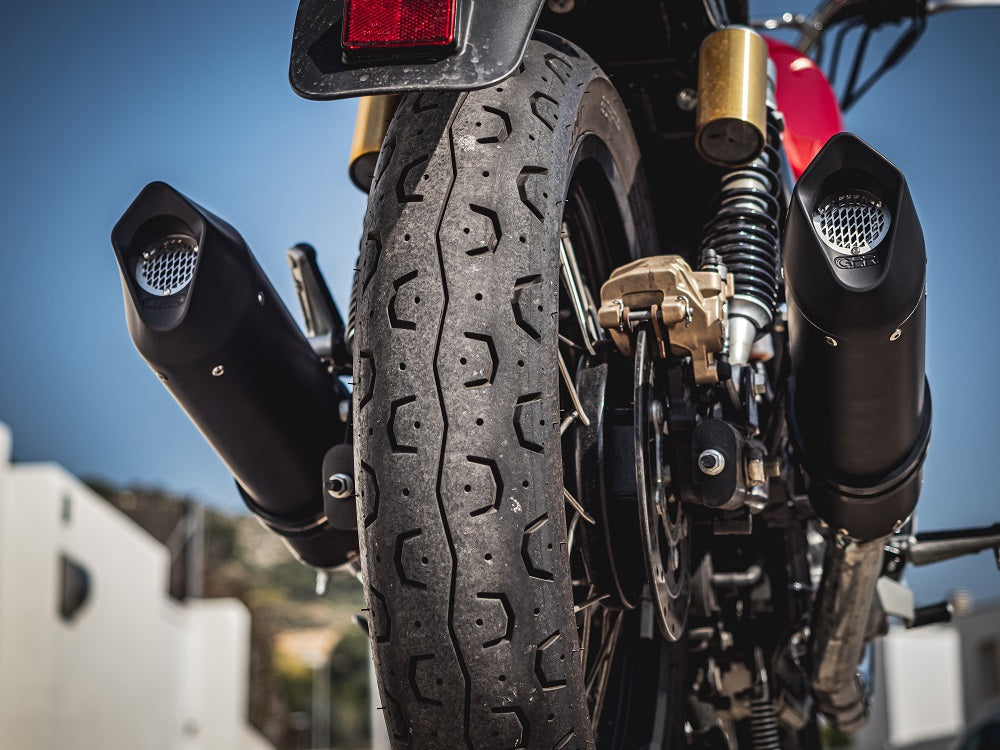 Royal Enfield Continental 650 2021-2024 Exhaust GPR Double Slip-on Furore Evo4 Nero