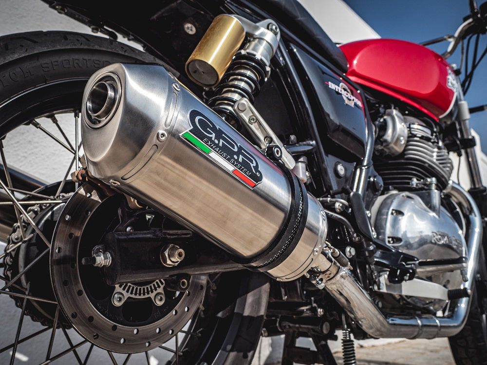 Royal Enfield Interceptor 650 2021-2024 Exhaust GPR Double Slip-on Satinox