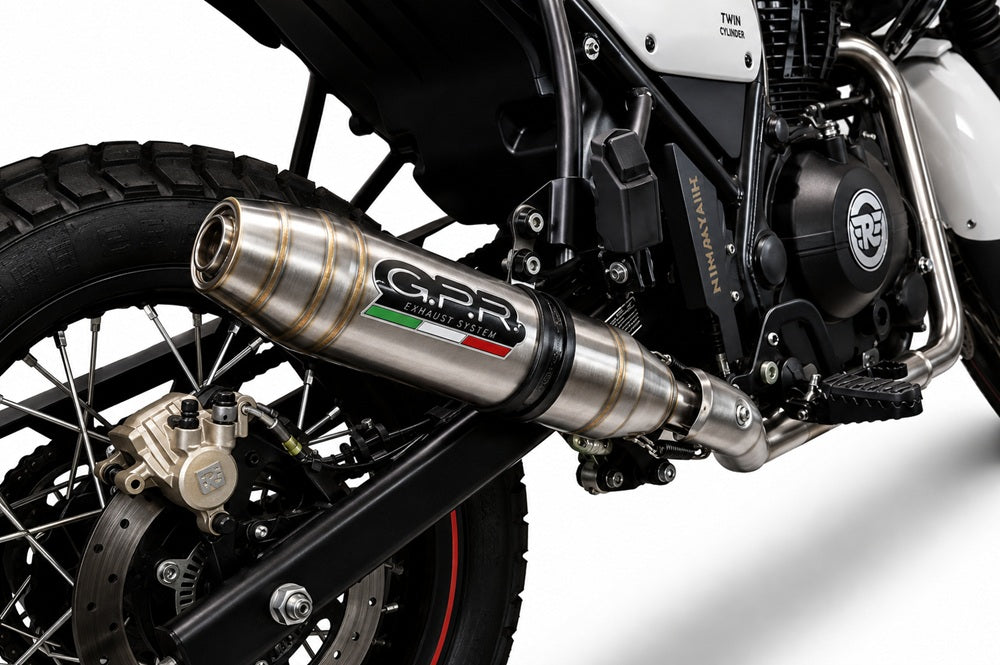 Royal Enfield Scram 411 2022-2024 Exhaust GPR Slip-on Deeptone Inox