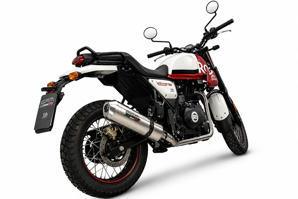 Royal Enfield Scram 411 2022-2024 Exhaust GPR Slip-on Satinox
