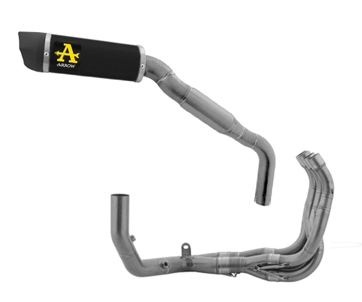 71971AKN + 71784MI Arrow Indy Race full system Exhaust Aluminum Dark for Honda CBR600RR 24-25