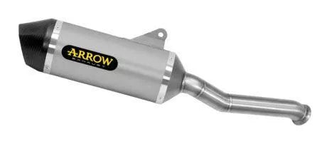 Silenciador Race Tech de aluminio homologado Arrow CF Moto 800 MT Sport/Touring '23/24 con tubo de conexión soldado 71943ak