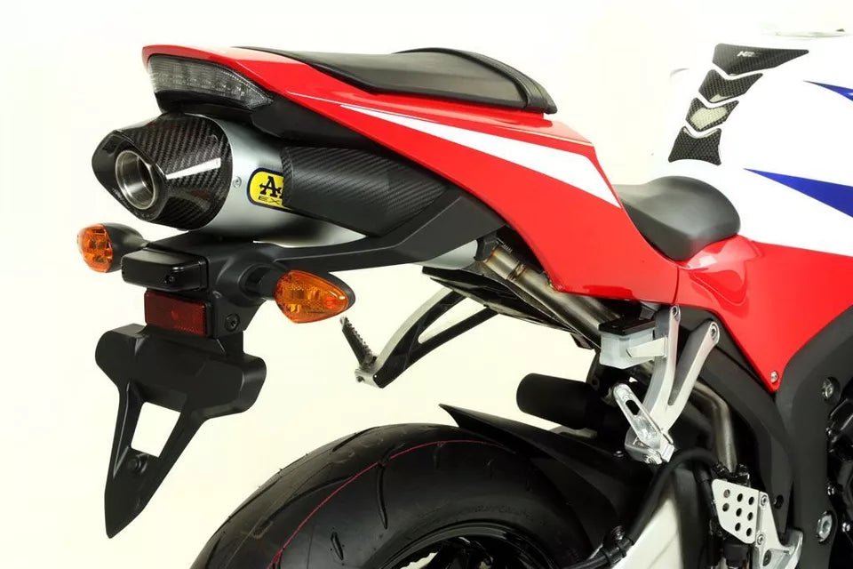 Silenciador de aluminio homologado Arrow Honda CBR 600 RR'13 Indy Race con tapa de carbono para coleccionistas originales y Arrow 71807ak